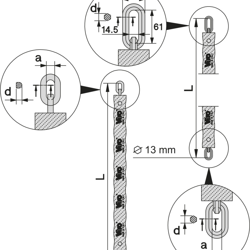 Lucchetto Monoblocco - Per Serrande - Acciaio Temprato - Metalplus - Foto 3